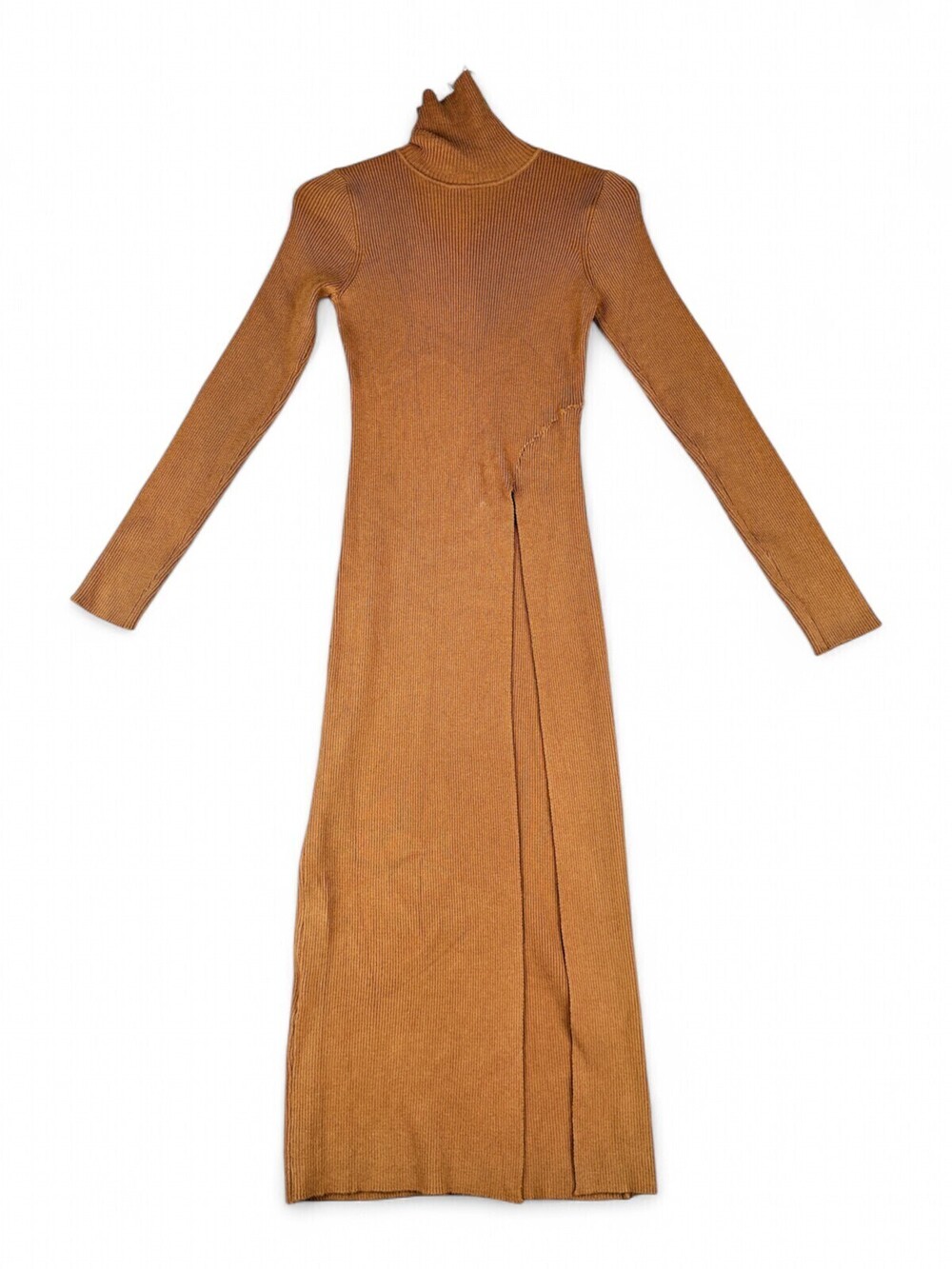Astr Ribbed Turtleneck Long Sleeve Maxi Dress Size M